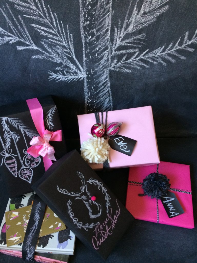 Fun Gift Wrapping Ideas using Chalk Board Paper