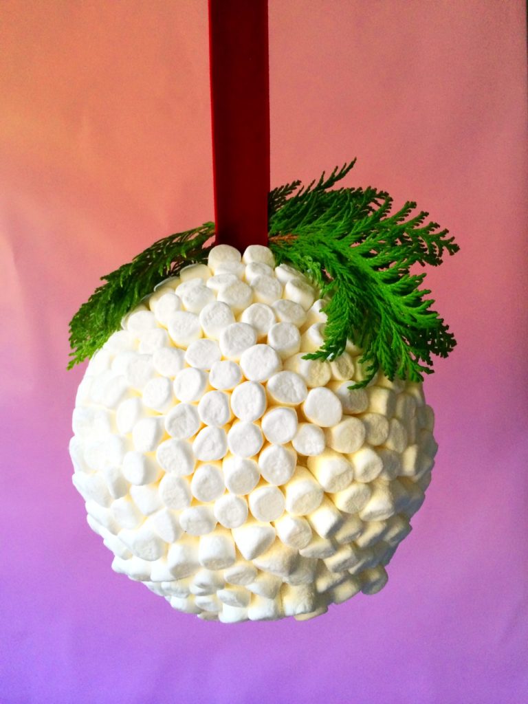Marshmallow Kissing Ball