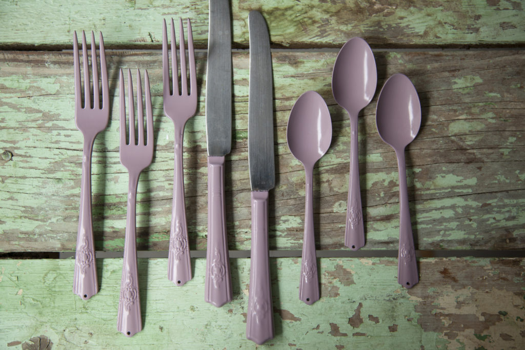 Powder Coated Flatware from LibbieSummers.com