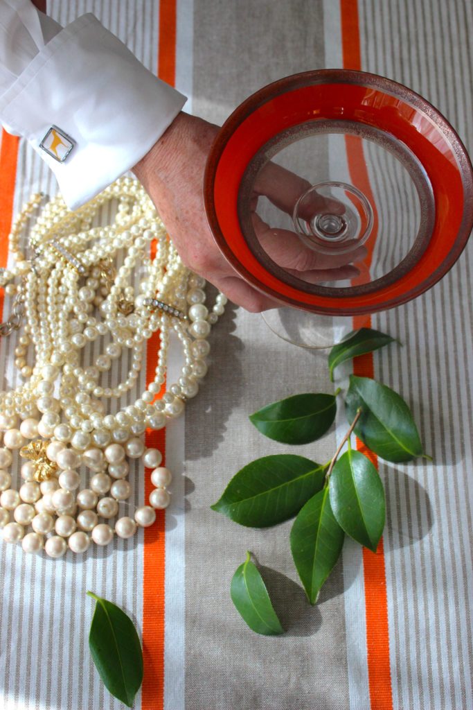 Making a pearl centerpiece from LibbieSummers.com