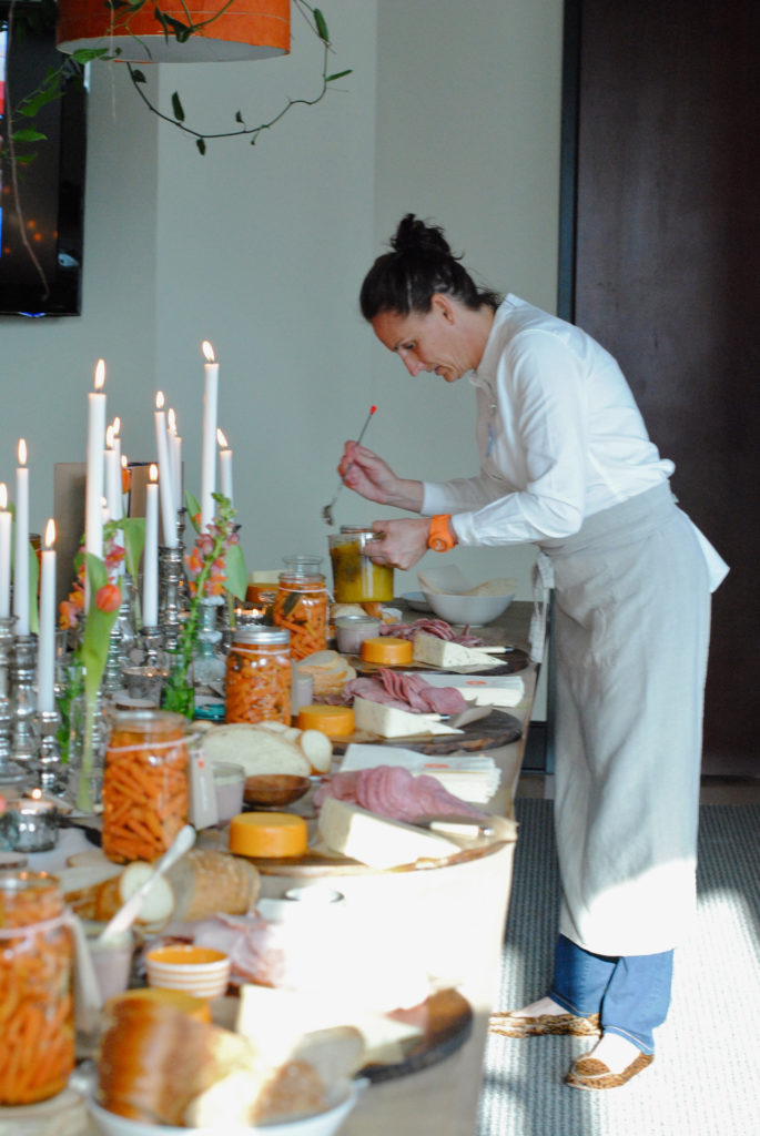Setting a charcuterie table from Libbie Summers