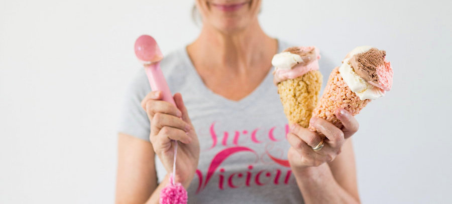 Ice Cream Cones, Uses for Rice Crispy Treats, Libbie Summers, A food-inspired life, 