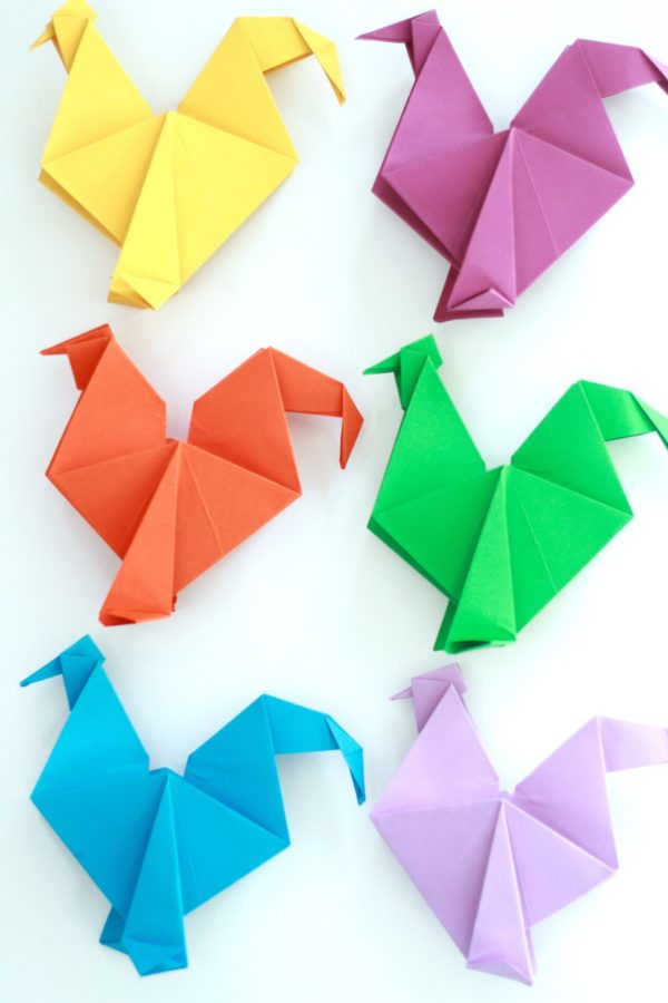 Roosters, Origami, Fun with Paper, Paper Crafts, Paper Decorations